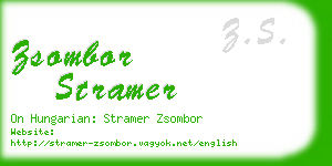 zsombor stramer business card